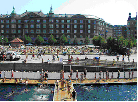 The first harbour bath at Islands Brygge from 2001